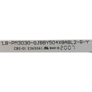 KIT DE LED'S PARA TV INSINGIA (8 PIEZAS) / NUMERO DE PARTE 210BZ03DRB33LBLC2X / 210BZ05DLB33LBLC2X / LB-PM3030-GJBBY504X8ABL2-L-Y / LB-PM3030-GJBBY504X8ABL2-R-Y / 50AAE2-R-CKD / 50AAE2-L-CKD / PANEL TPT500B5-U1T01.D REV:S04AE / MODELO NS-50DF711SE21